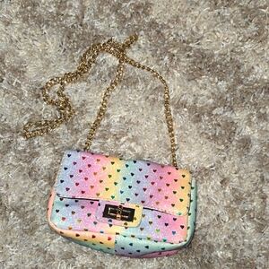 Colorful Heart Pattern Girls Bag